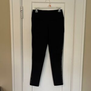 Victorias Secret Black Moto-style Leggings